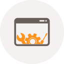 application, browser, configuration, development, settings, tools, window icon